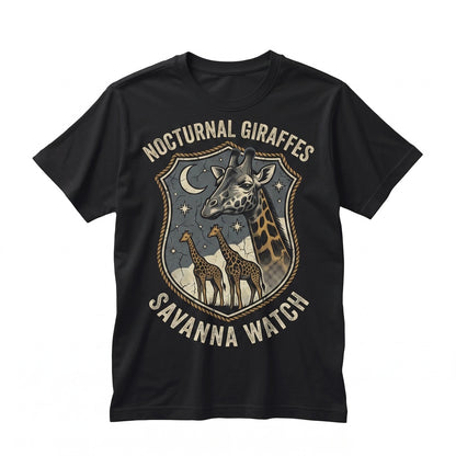 Vintage Giraffe Graphic African Safari Animal Celestial Wildlife Adventure Gift Unisex TShirt