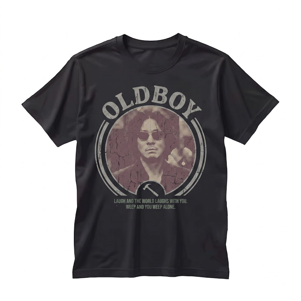 Vintage South Korean Cinema Old Boy Graphic Retro Y2K Cult Film Apparel Unisex TShirt
