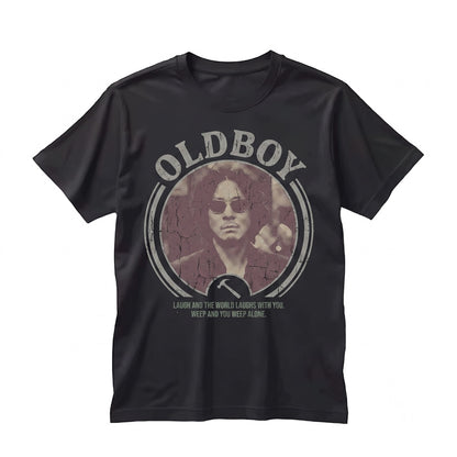 Vintage South Korean Cinema Old Boy Graphic Retro Y2K Cult Film Apparel Unisex TShirt
