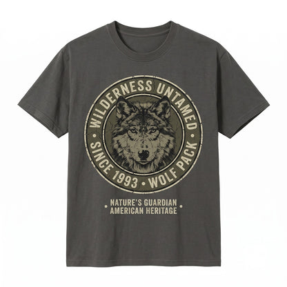 Lone Wolf Full Moon Graphic Outdoors Nature Wildlife Aesthetic Unisex TShirt