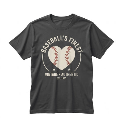 Women Cute Distressed Heart Baseball Mama Game Day Lover Unisex TShirt