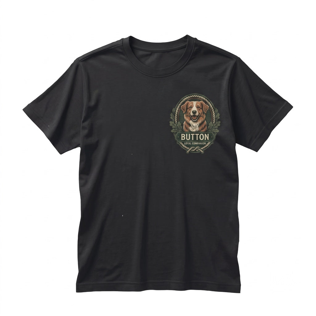 Custom Pet Portrait Minimalist Line Art Personalized Dog Cat Gift Unisex TShirt