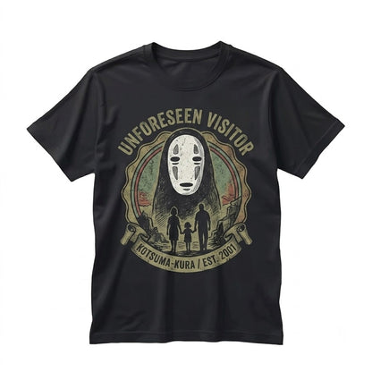 No Face Japanese Anime Minimalist Haku Dragon Spirit Graphic Art Unisex TShirt