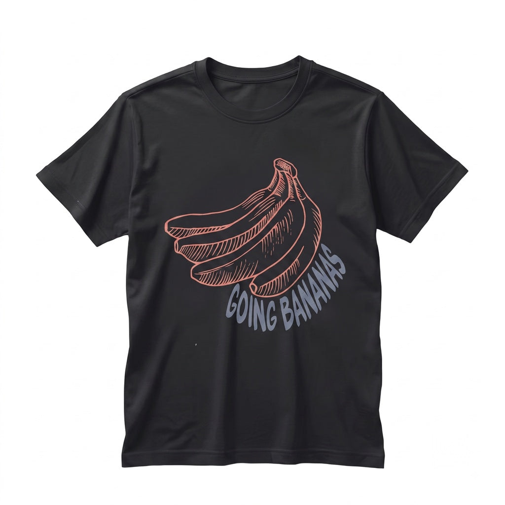 Funny Banana Graphic Yellow Fruit Lover Gift Casual Apparel Cotton Print Unisex TShirt
