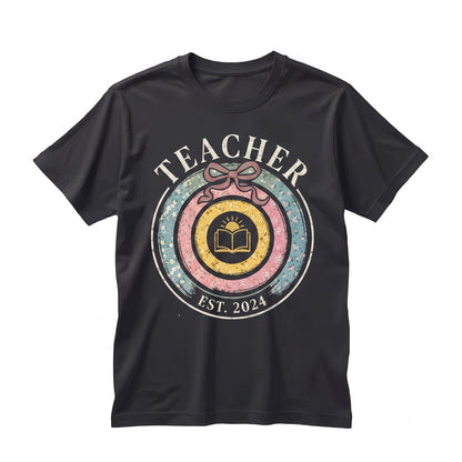Floral Retro Chinoiserie Coquette Teacher Appreciation Back To School Educator Gift Graphic Unisex TShirt