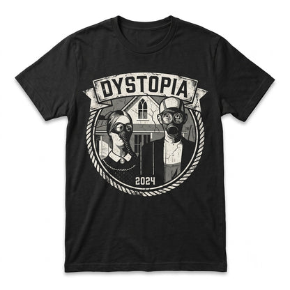 Dystopia Graphic Retro Apocalyptic Cyberpunk Sci-Fi Dark Fantasy Cotton Short Sleeve Streetwear Unisex TShirt
