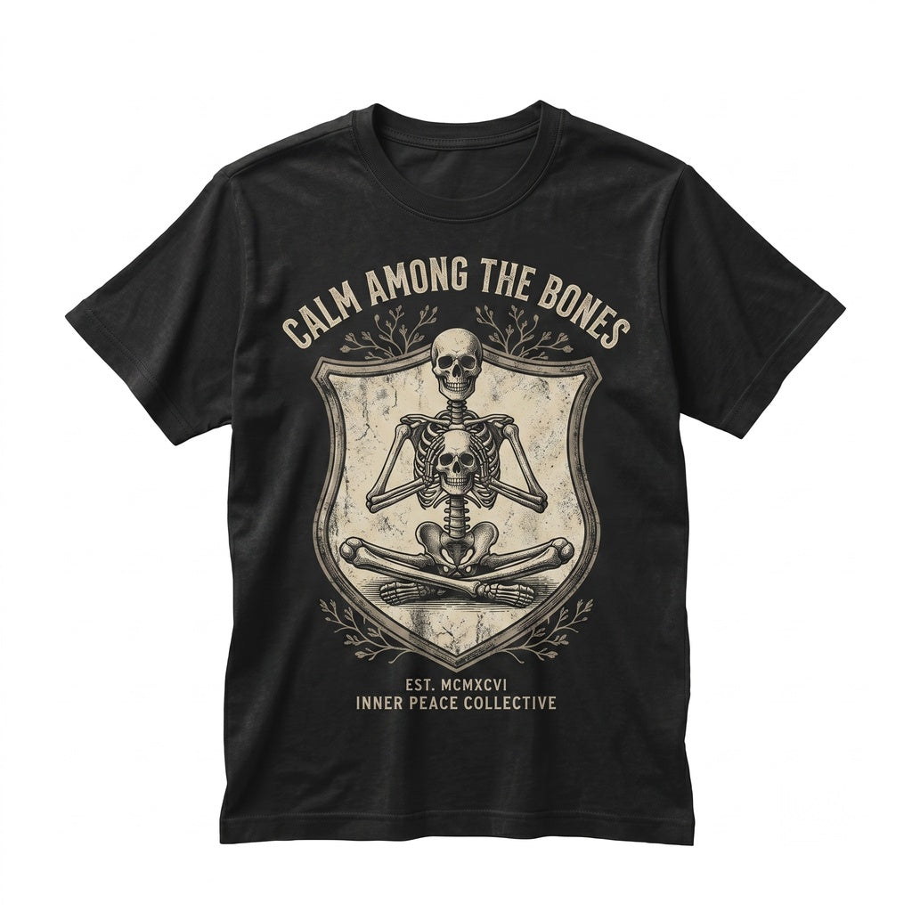 Skeleton Meditation Graphic Yogi Lover Apparel Unisex TShirt