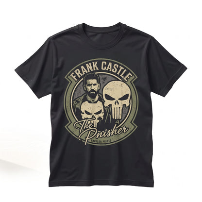 Vintage Frank Castle Graphic Skull Tee, Vigilante Jon Bernthal Father Gift Unisex TShirt