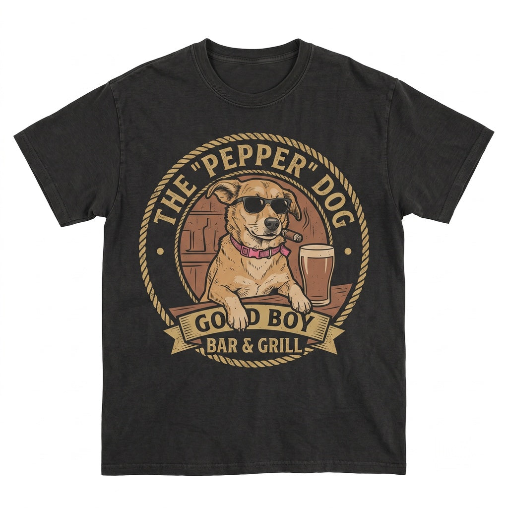 Custom Dog Photo Personalized Pet Portrait Drinking Beer Lover Memorial Gift Graphic Unisex TShirt
