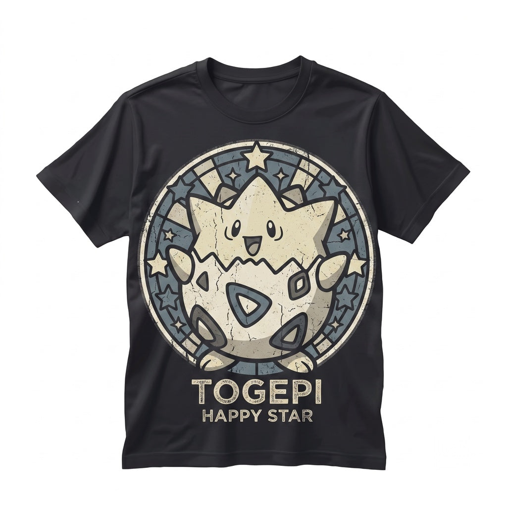 Togepi Stained Glass Suncatcher Kawaii Anime Window Hanging Home Decor Unisex TShirt