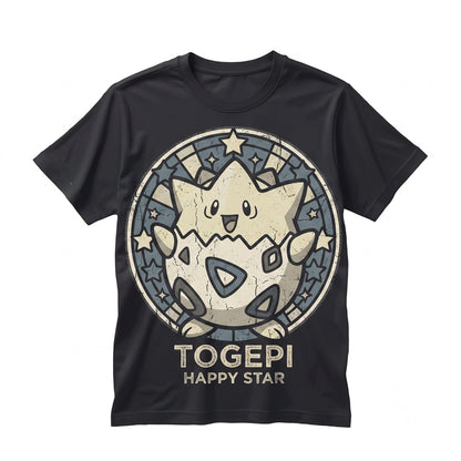 Togepi Stained Glass Suncatcher Kawaii Anime Window Hanging Home Decor Unisex TShirt
