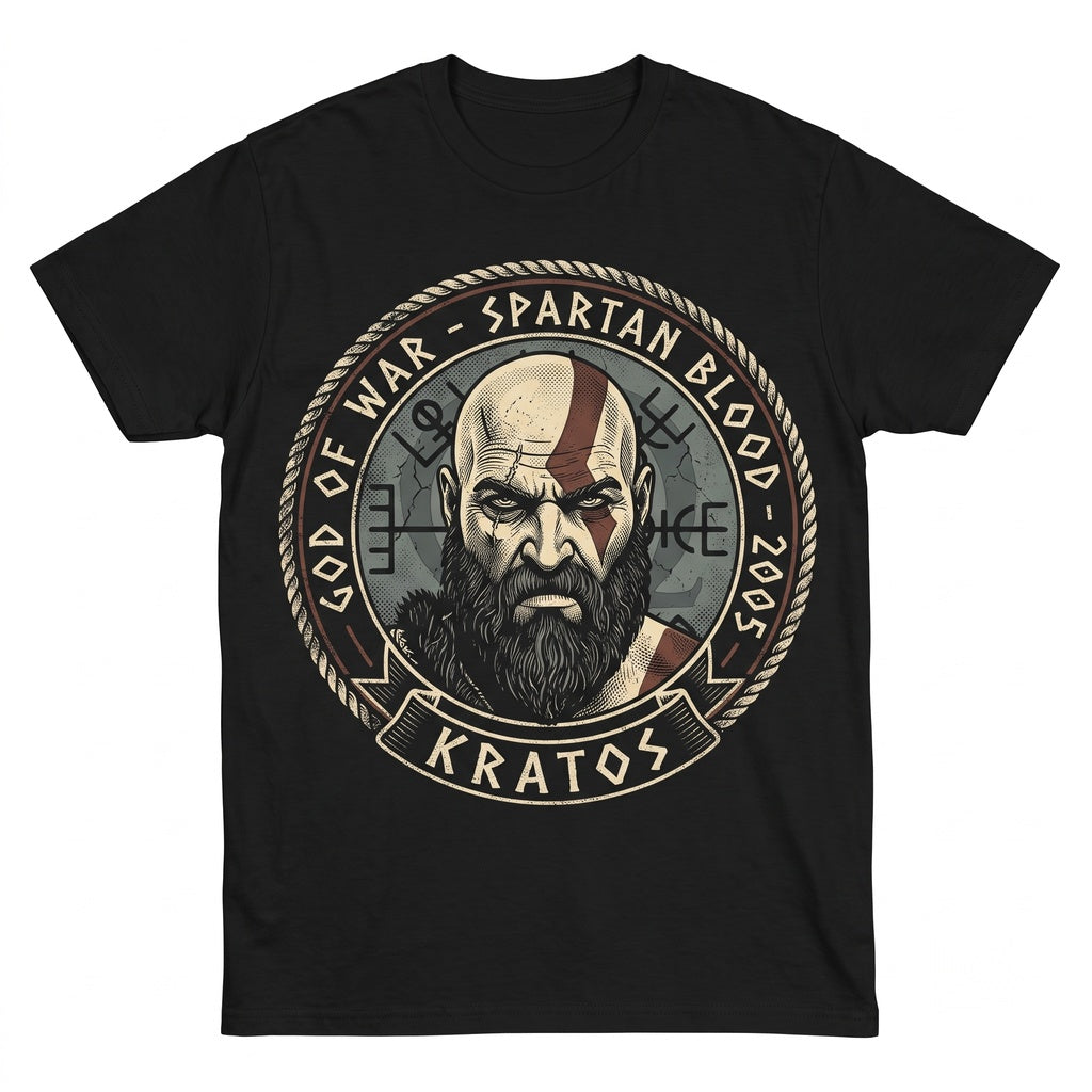 Kratos Ghost of Sparta Norse Mythology Video Game Graphic Vintage Graphic Apparel Unisex TShirt