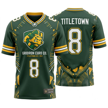 Unisex Stitched Game Day Football Jersey - Breathable Lightweight Athletic Fan Mesh Shirt