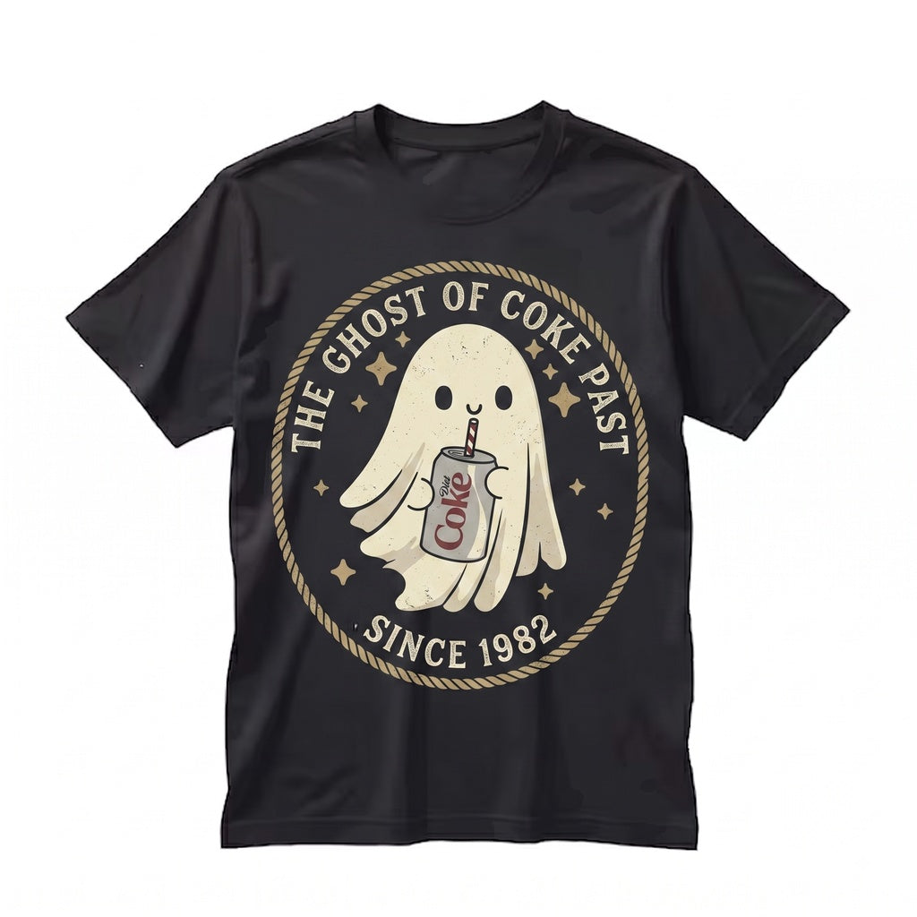 Sarcastic Diet Cola Ghost Lover Sassy Funny Spooky Soda Drink Quote Graphic Unisex TShirt