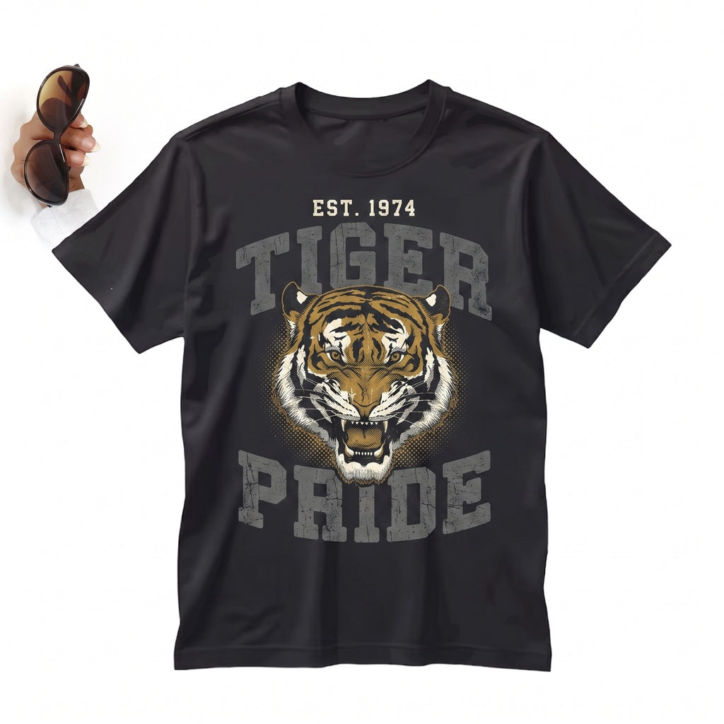 Tiger Pride Football Game Day Tailgate Graphic Pullover Sports Apparel Unisex TShirt