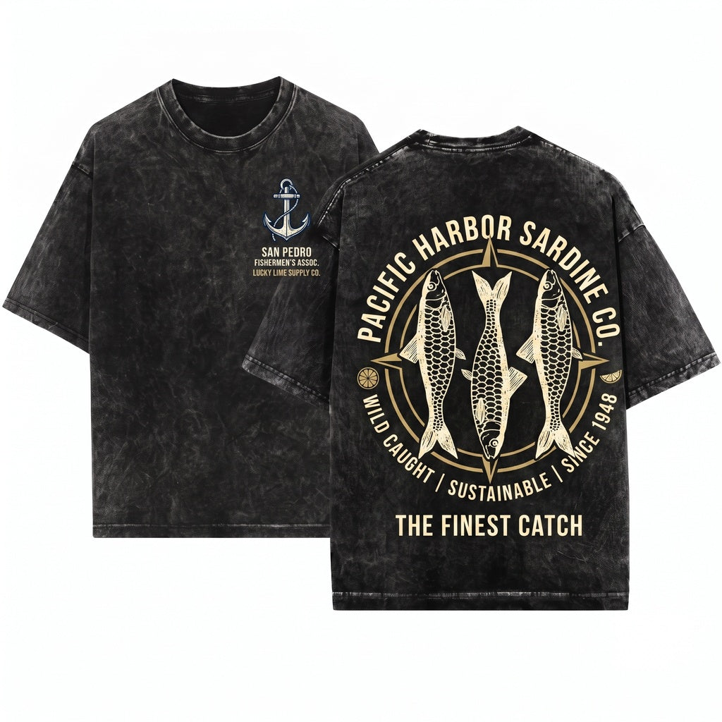 Sardine Portugal Seafood Fisherman Beach Foodie Gift Unisex Wash T-Shirt