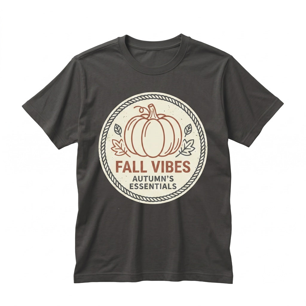 Fall Vibes Pumpkin Spice Sweatshirt, Cute Autumn Crewneck Sweater, Apple Cider Cozy Unisex TShirt