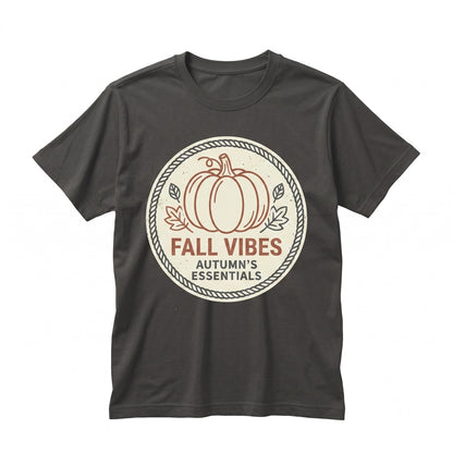 Fall Vibes Pumpkin Spice Sweatshirt, Cute Autumn Crewneck Sweater, Apple Cider Cozy Unisex TShirt