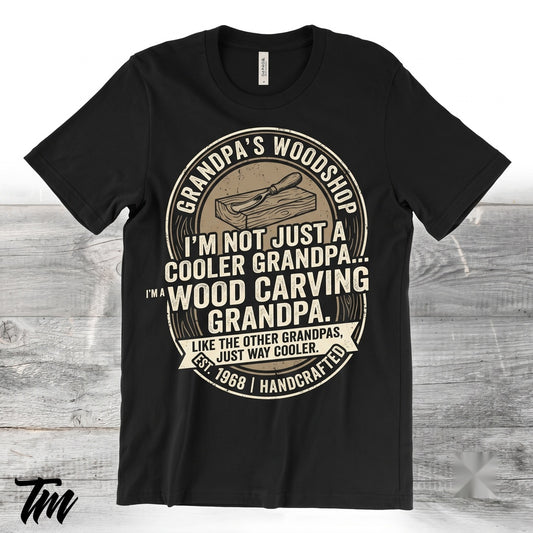 Wood Carving Chainsaw Carpenter Craftsman Timber Whittling Gift Unisex TShirt