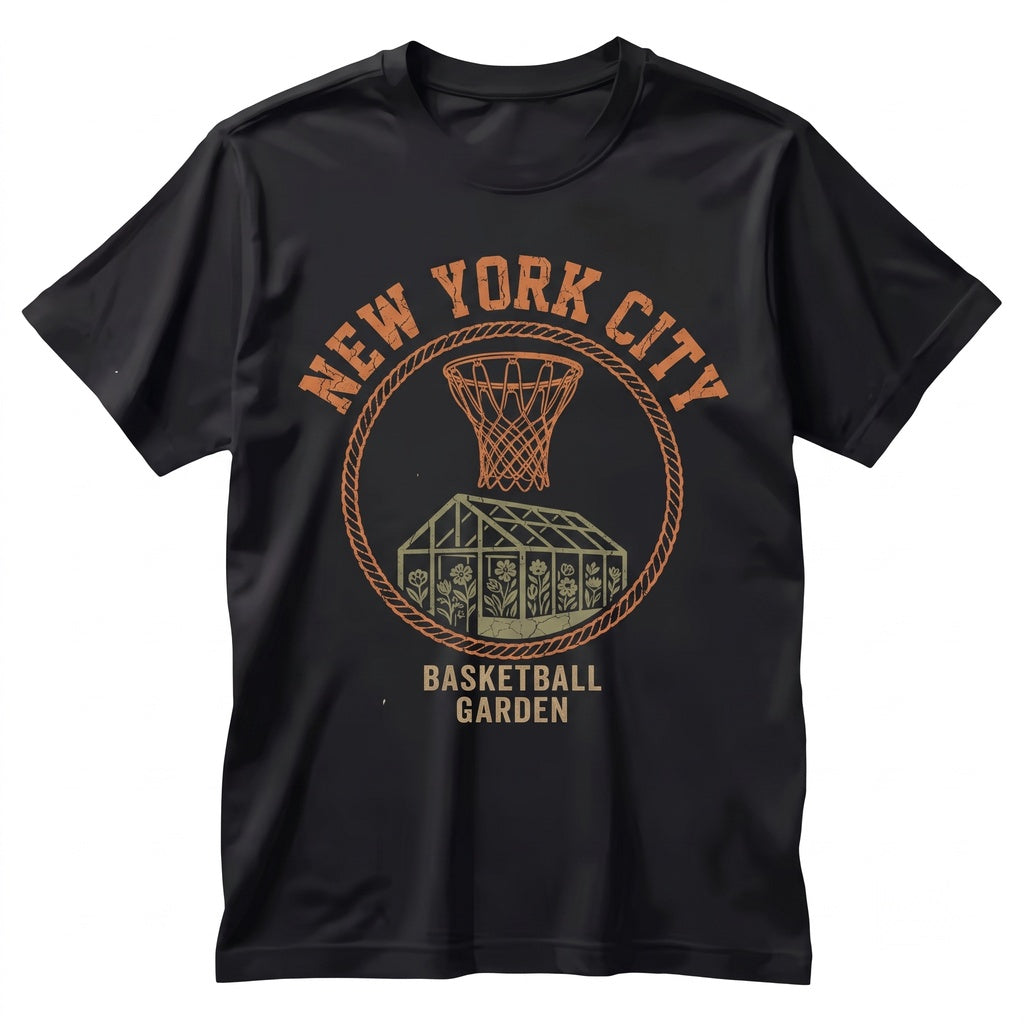 New York Basketball Graphic Sweatshirt, NY Hoops Streetwear Crewneck Unisex TShirt