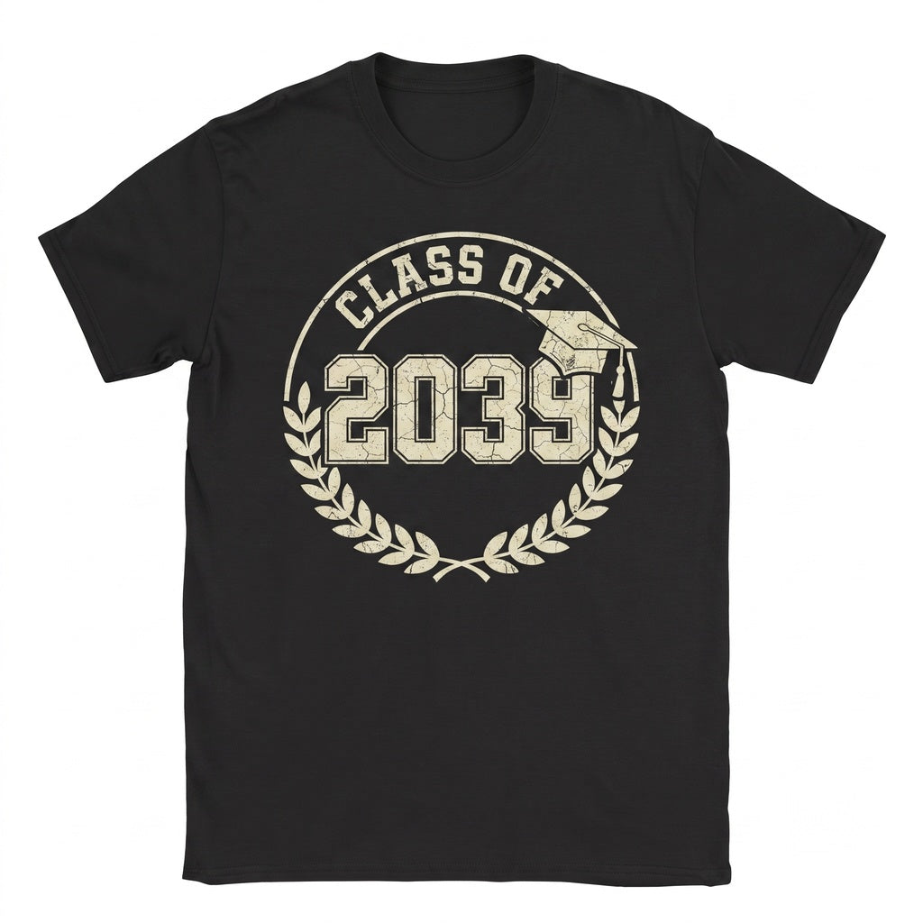 Class of 2039 Growing Up First Day School Graduation Gift Apparel Unisex TShirt