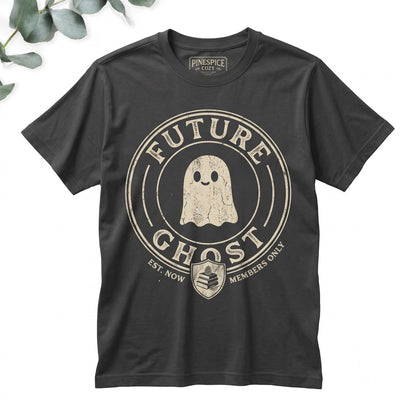 Future Ghost Embroidered Funny Spooky Cute Goth Humor Ghostcore Aesthetic Unisex TShirt
