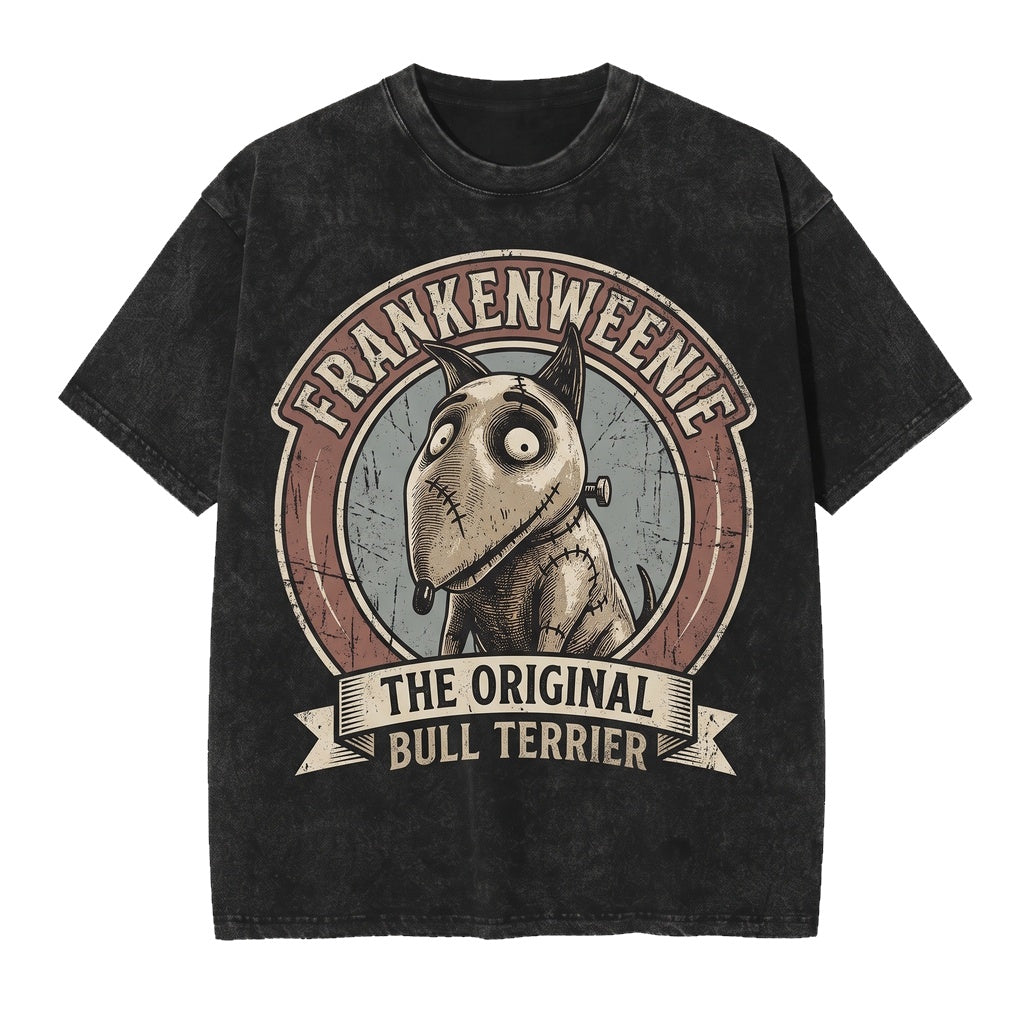 Oversized Frankenweenie Sparky Dog Spooky Theme Park Party Graphic Unisex TShirt