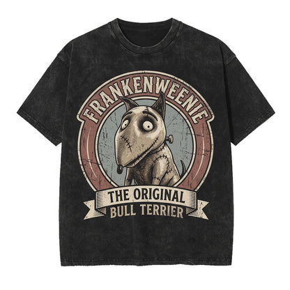 Oversized Frankenweenie Sparky Dog Spooky Theme Park Party Graphic Unisex TShirt