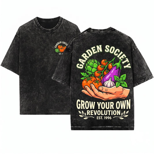 Women Gardening Vegetable Garden Gift Apparel Unisex Wash T-Shirt