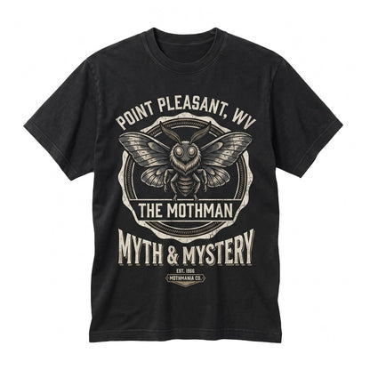 Mothman Cute Cryptid Gift Fantasy Book Lover Retro Cryptozoology Horror Mystical Weirdcore Paranormal Graphic Apparel Unisex