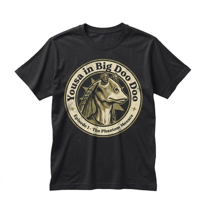 Vintage Jar Jar Binks Sci-Fi Graphic Front Back Retro Gungan Meme Apparel Unisex TShirt