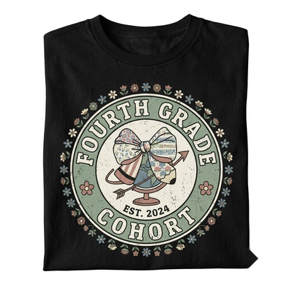 Custom 4th Fourth Grade Teacher Appreciation Back to School Elementary Educator Gift Unisex TShirt