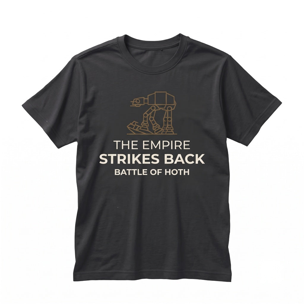 Vintage Retro Sci-Fi AT-AT Walker Hoth Ice Planet Battle Fan Gift Graphic Unisex TShirt