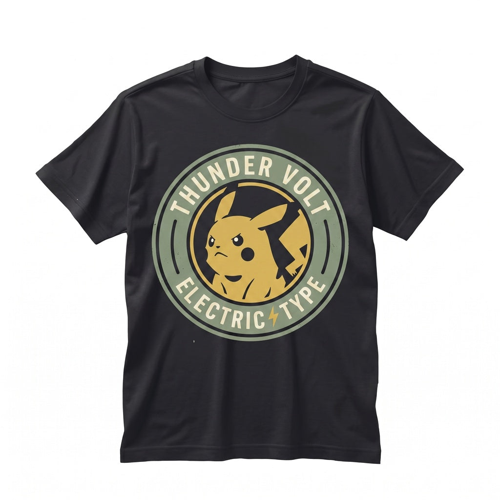 Vintage Electric Mouse Japanese Manga Graphic Retro Washed Oversized Anime Fan Gift Unisex TShirt