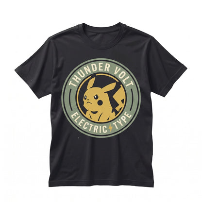Vintage Electric Mouse Japanese Manga Graphic Retro Washed Oversized Anime Fan Gift Unisex TShirt