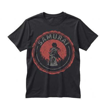 Samurai Japanese Anime Swordsman Graphic Jersey Short Sleeve Unisex TShirt
