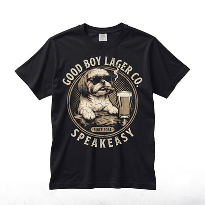 Funny Shih Tzu Drinking Beer Sarcastic Dog Meme Pet Mom Dad Lovers Gift Unisex TShirt