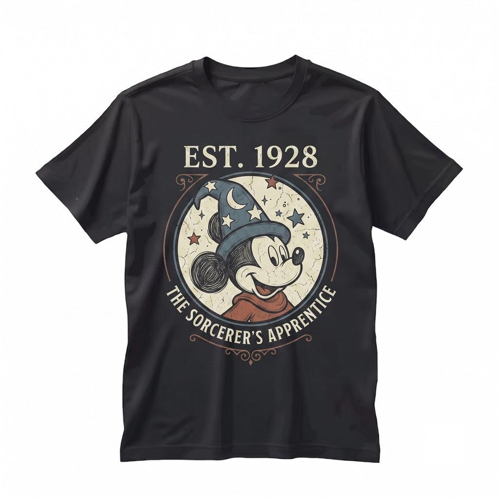 Vintage Wizard Mouse Magic Kingdom Family Vacation Nighttime Spectacular Apparel Unisex TShirt