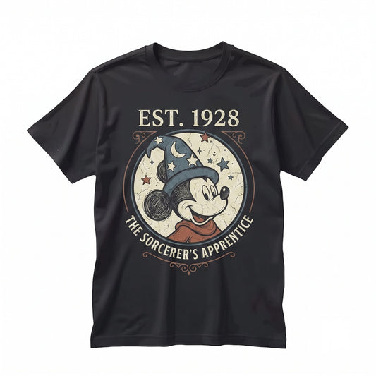 Vintage Wizard Mouse Magic Kingdom Family Vacation Nighttime Spectacular Apparel Unisex TShirt