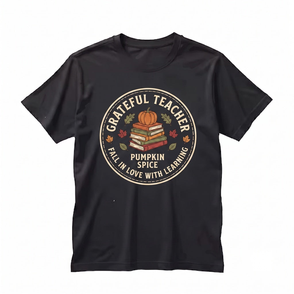 One Thankful Teacher Thanksgiving Gift, Fall Pumpkin Appreciation Holiday Vibes Unisex TShirt
