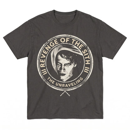 Oversized Anakin Skywalker Revenge of the Sith Sci-Fi Movie Graphic Galaxy Theme Park Vacation Apparel Unisex TShirt