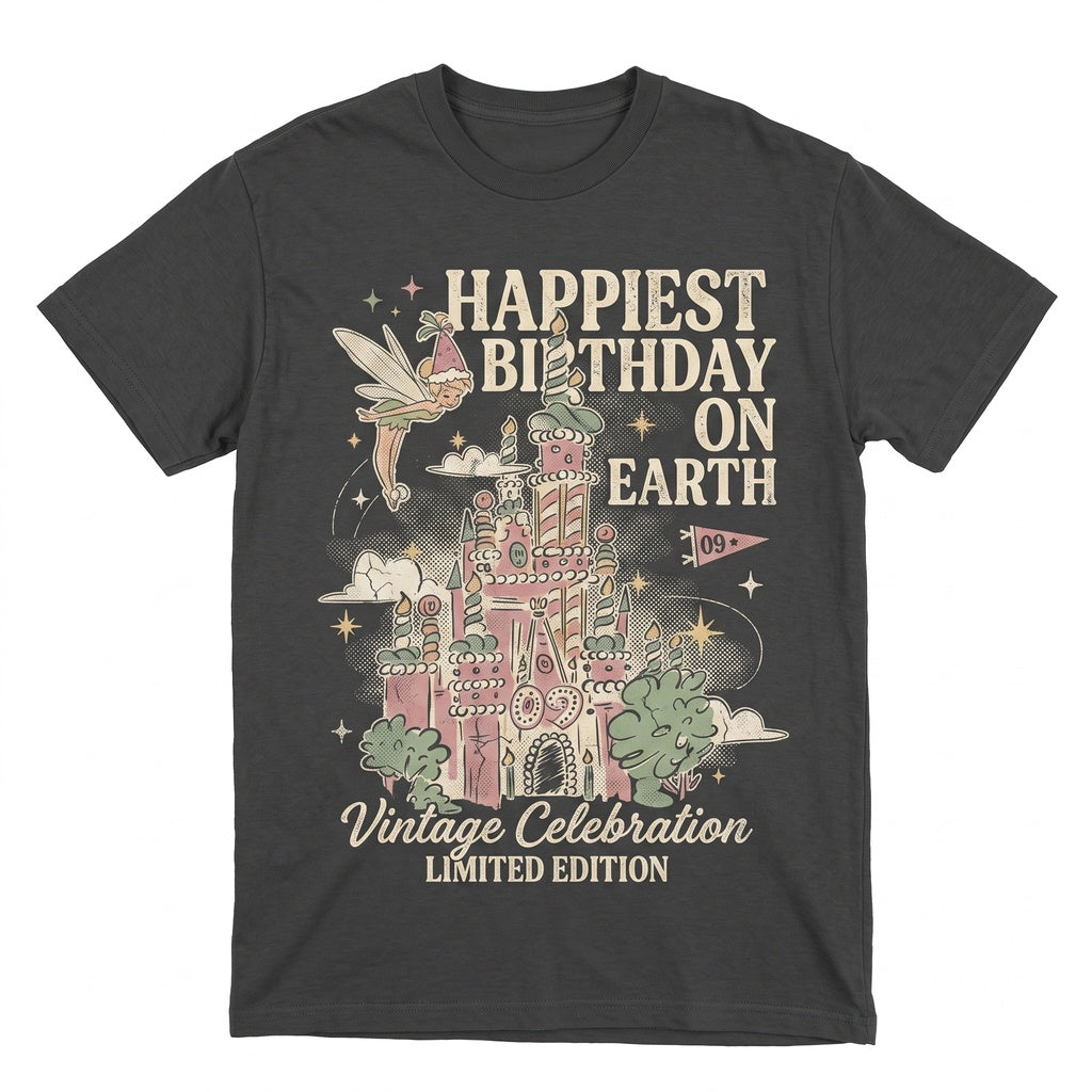 Magical Castle Pixie Fairy Birthday Girl Matching Family Theme Park Trip 2026 Unisex TShirt