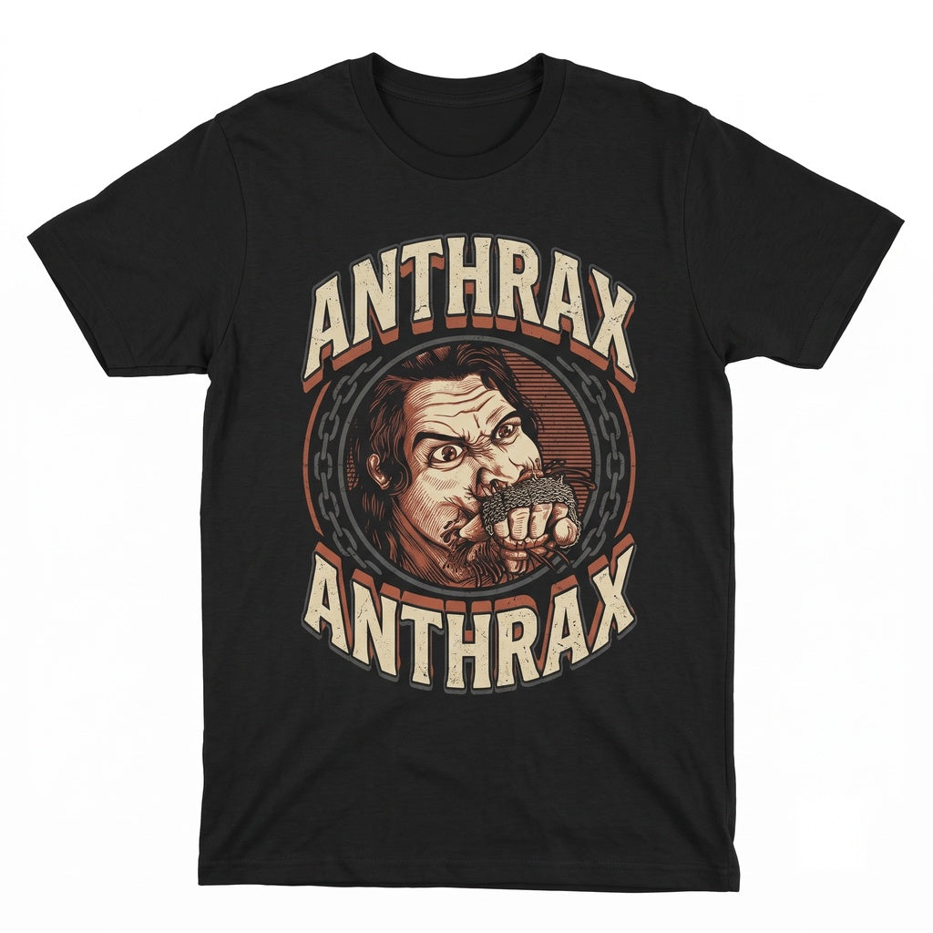 Anthrax Heavy Metal Band Logo Vintage Concert Graphic Unisex TShirt