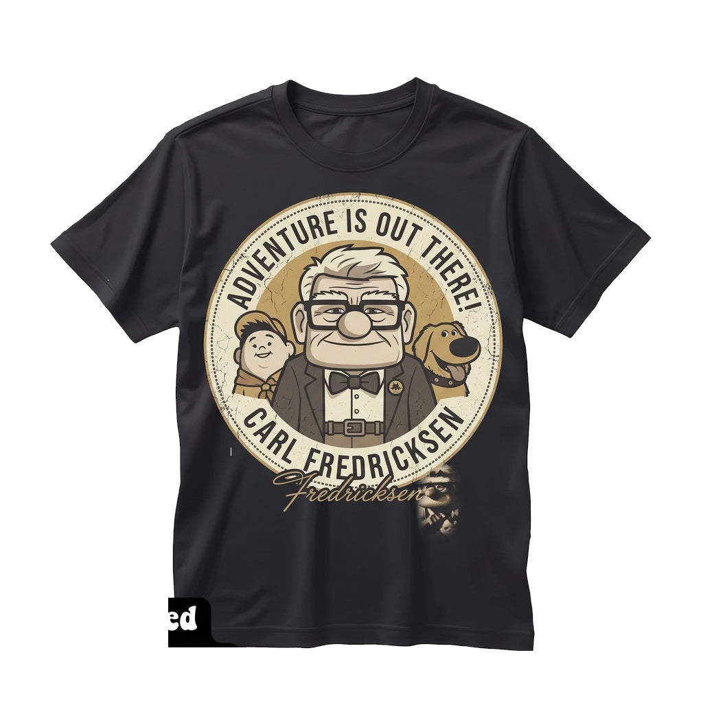 Oversized Carl Fredricksen Russell Dug Paradise Falls Wilderness Explorer Adventure Graphic Unisex TShirt
