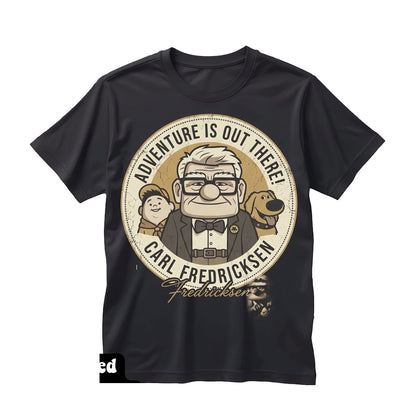 Oversized Carl Fredricksen Russell Dug Paradise Falls Wilderness Explorer Adventure Graphic Unisex TShirt