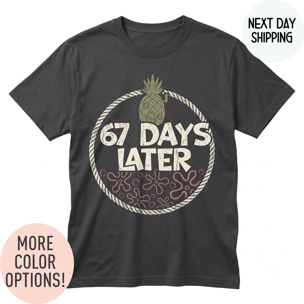 67th Day of School Teacher Graphic Six Seven Student Classroom Celebration Apparel Unisex TShirt