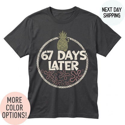 67th Day of School Teacher Graphic Six Seven Student Classroom Celebration Apparel Unisex TShirt