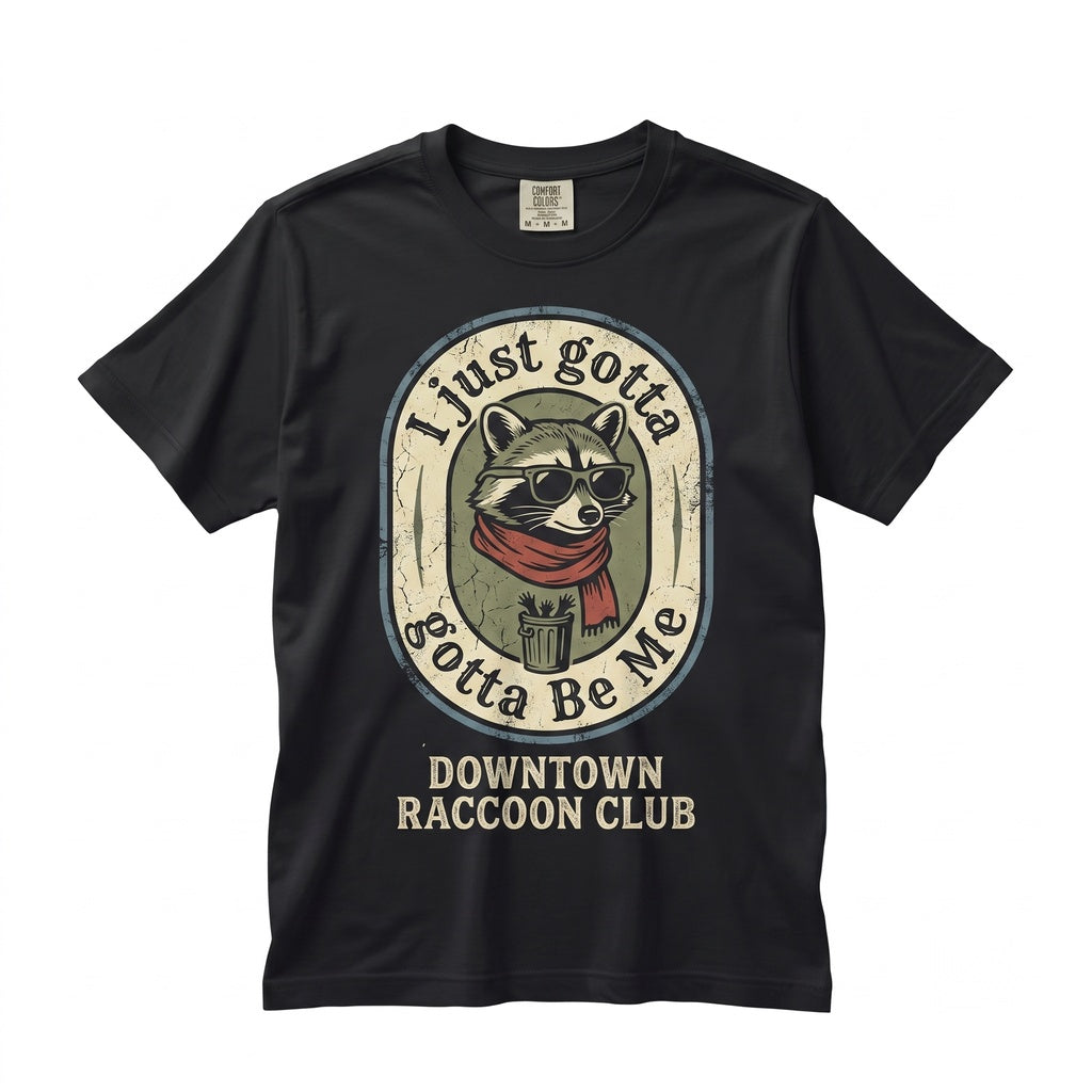 Funny Raccoon Coffee Graphic Animal Lover Trash Panda Cotton Vintage Apparel Unisex TShirt