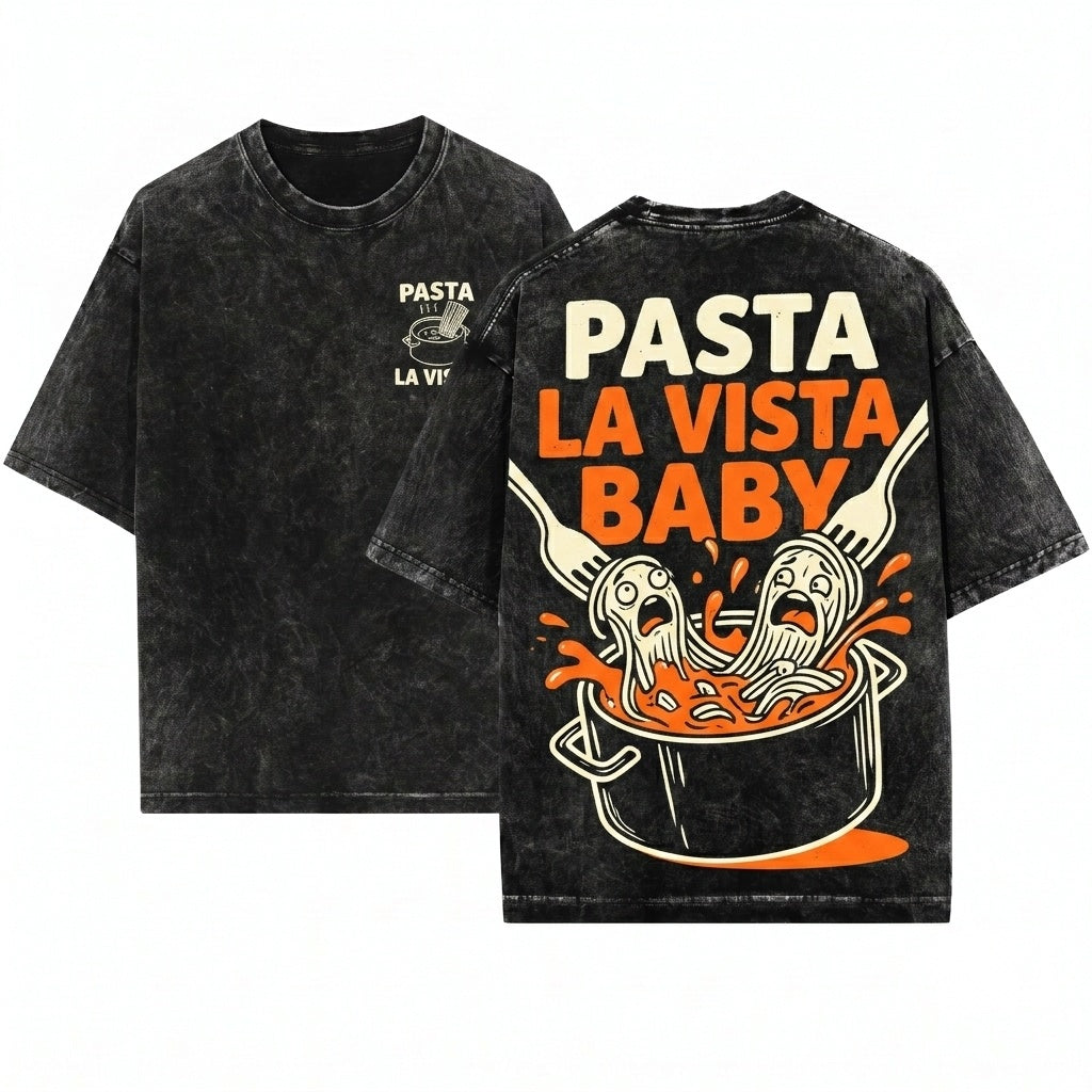 More Spaghetti Less Upsetti Pasta La Dolce Vita Foodie Lover Club Gift Unisex Wash T-Shirt