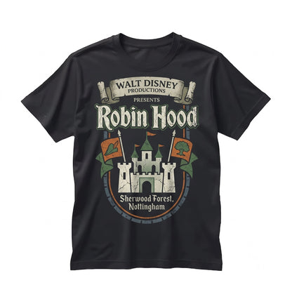 Retro Robin Hood Graphic Theme Park Family Vacation Sherwood Forest Hero Sir Hiss Little John Maid Marian Matching Unisex TShirt